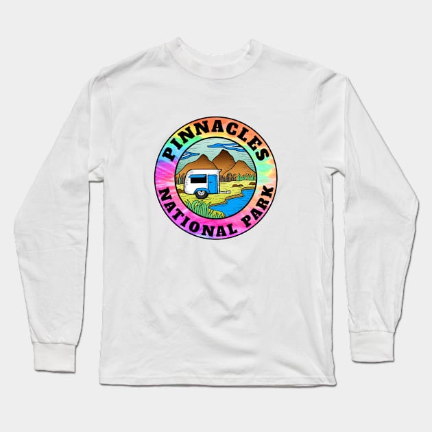 Pinnacles National Park California Camper Camping Camp Trailer Long Sleeve T-Shirt by DD2019